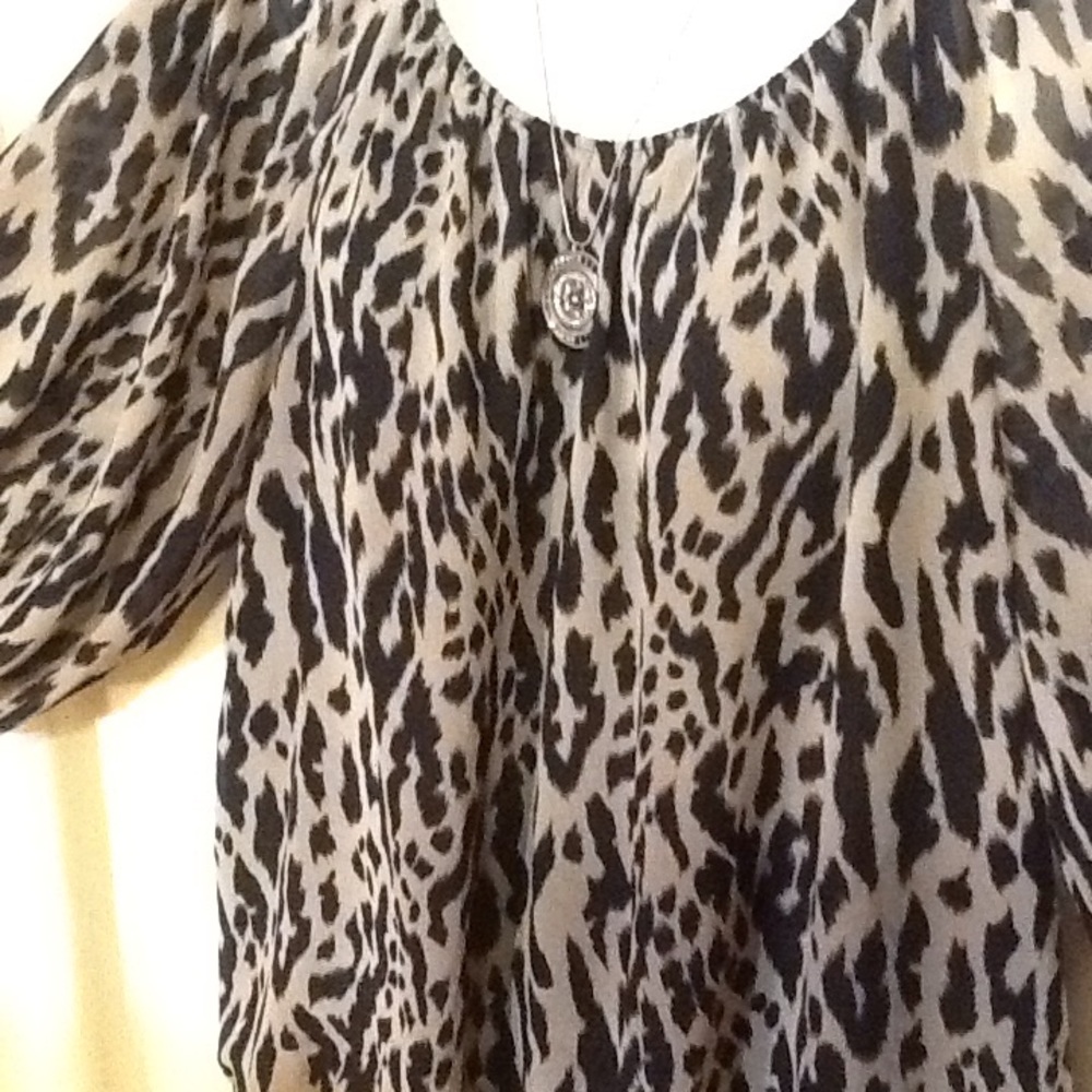 Vince Camuto leopard blouse.